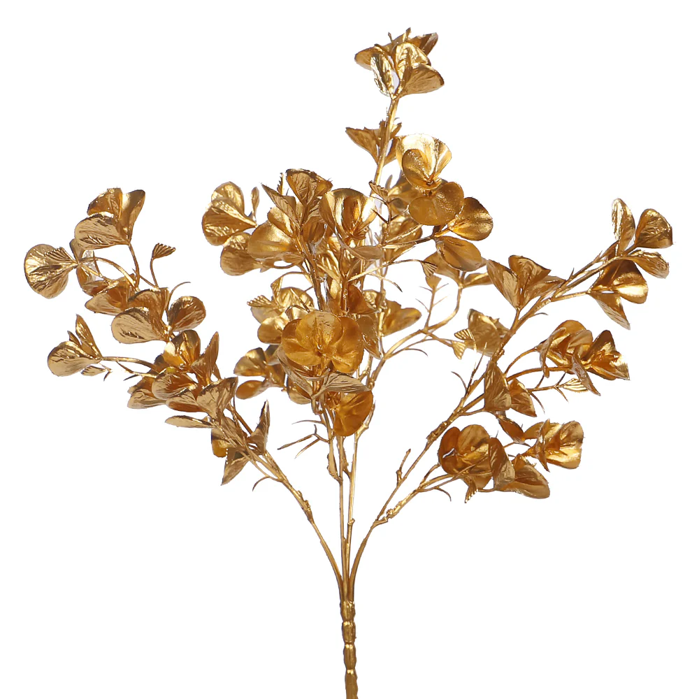 1 Bunch Golden Eucalyptus Leaves (Vase not Included) - Image 3