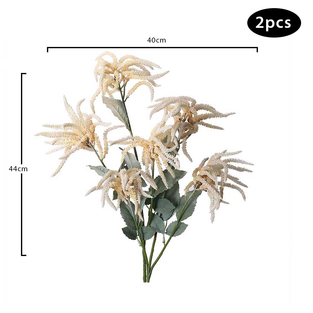 2 PCS Fake Amaranthus Champagne Flowers - Image 3
