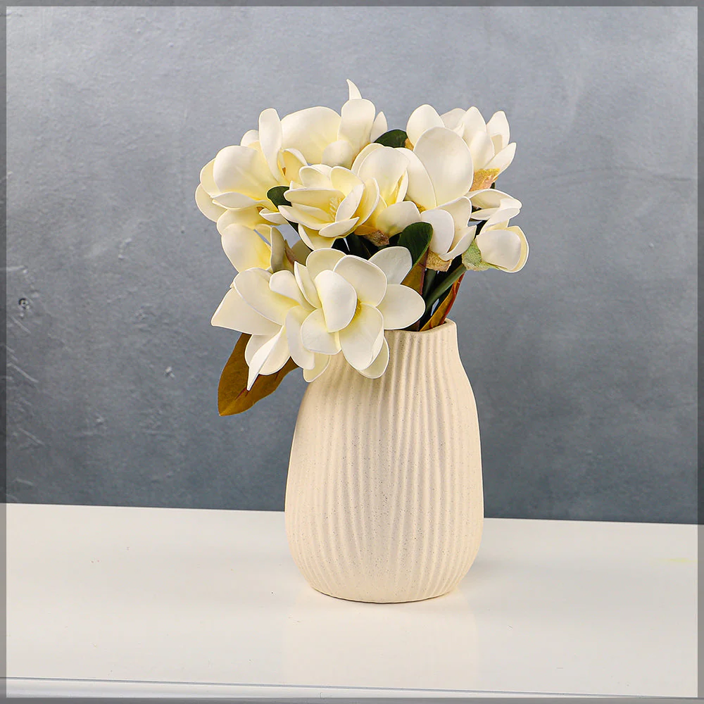 2-Packs Artificial Magnolia Flowers in Bunch (without vase)