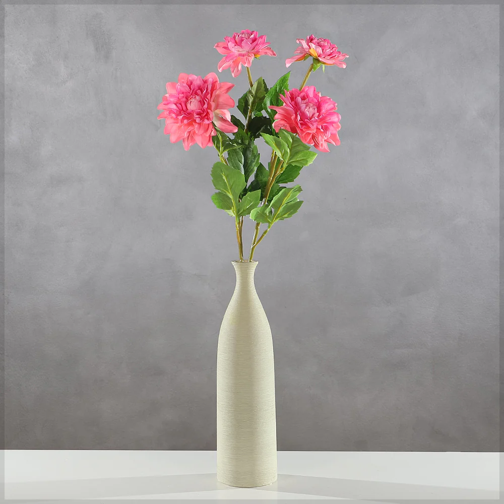 2Heads Artificial Dahlia Flower Single Stem(without vase) - Image 10