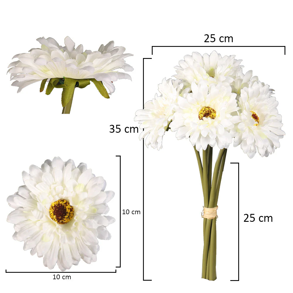 2-Packs Artificial Daisy Flower Stems - Image 10