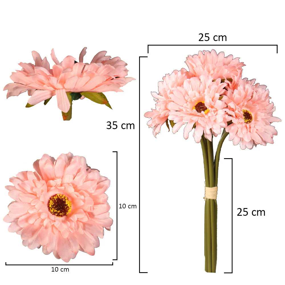 2-Packs Artificial Daisy Flower Stems - Image 7