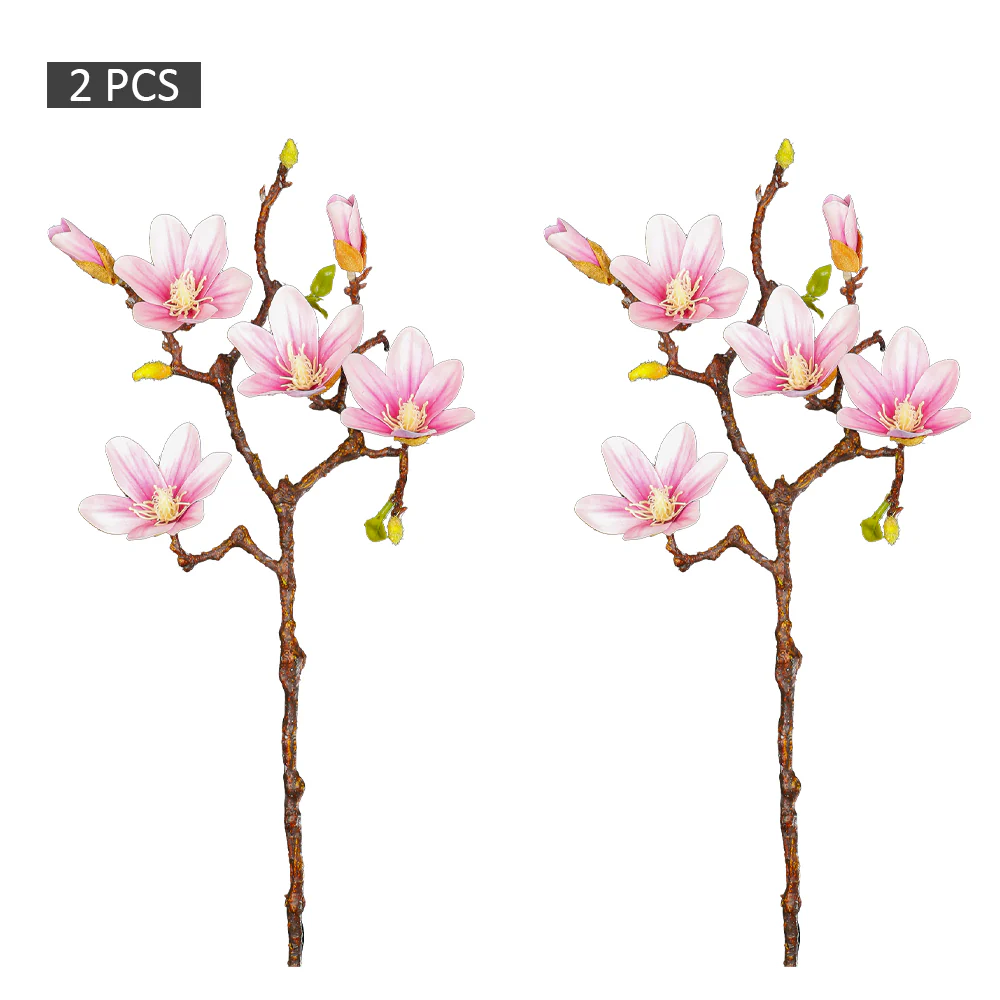 2-Packs Artificial Yulan Magnolia Flower (without vase) - Image 12