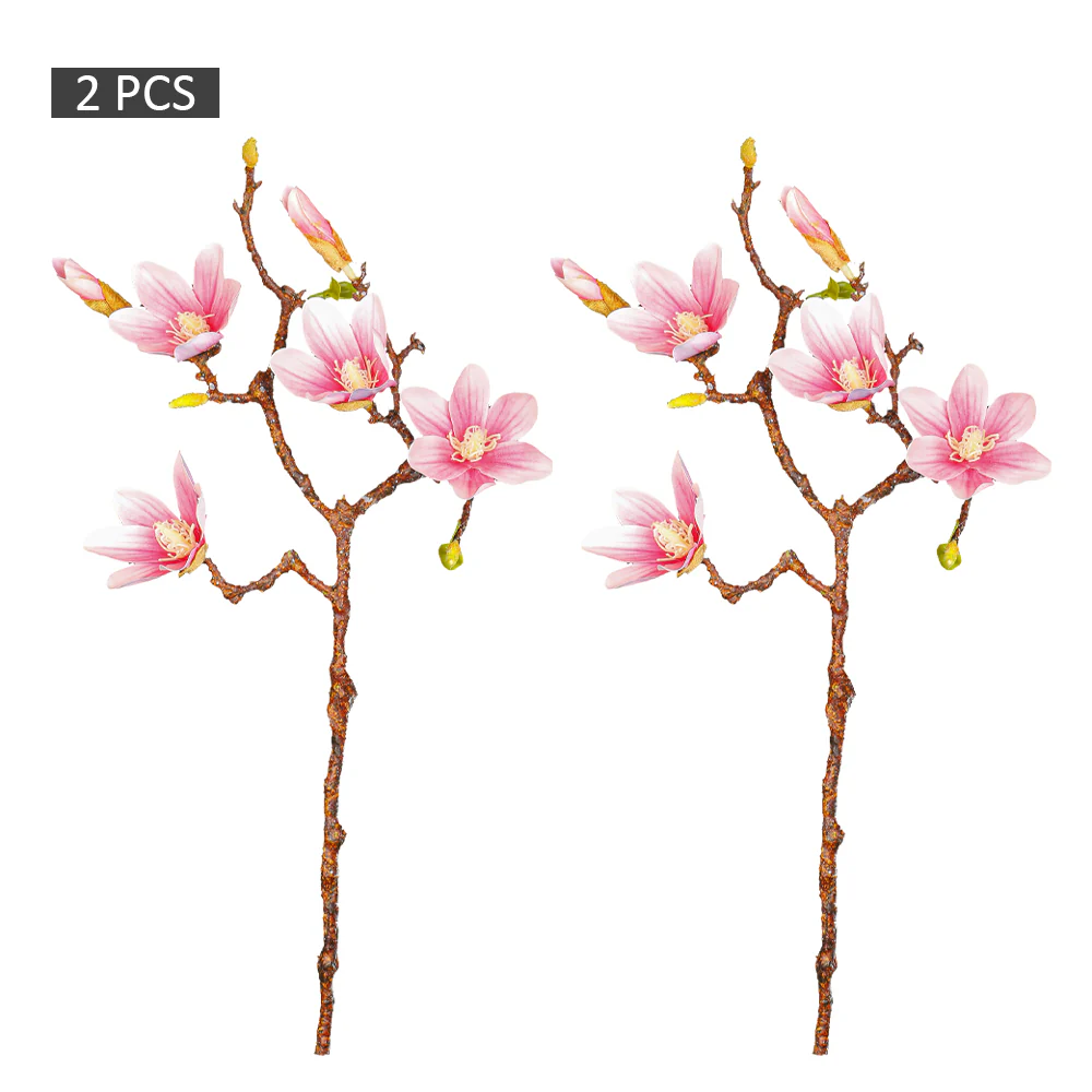 2-Packs Artificial Yulan Magnolia Flower (without vase) - Image 7