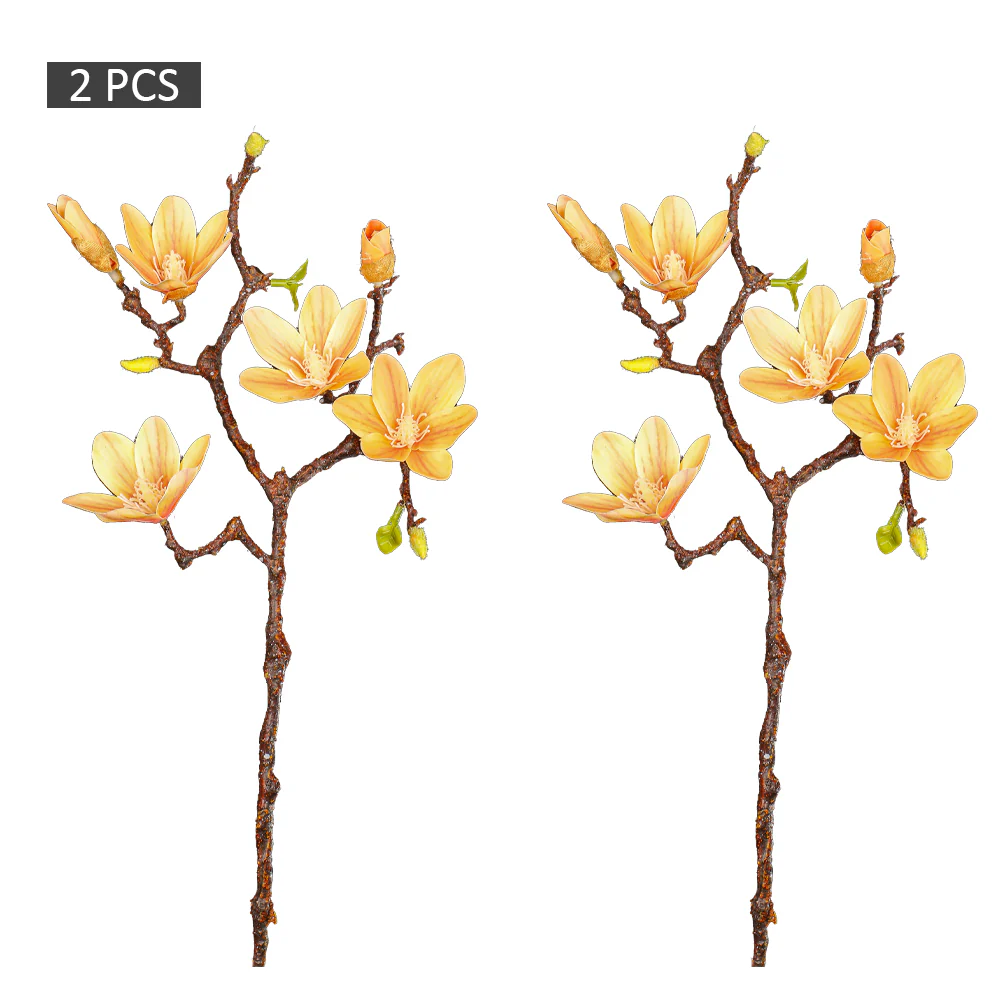2-Packs Artificial Yulan Magnolia Flower (without vase) - Image 9