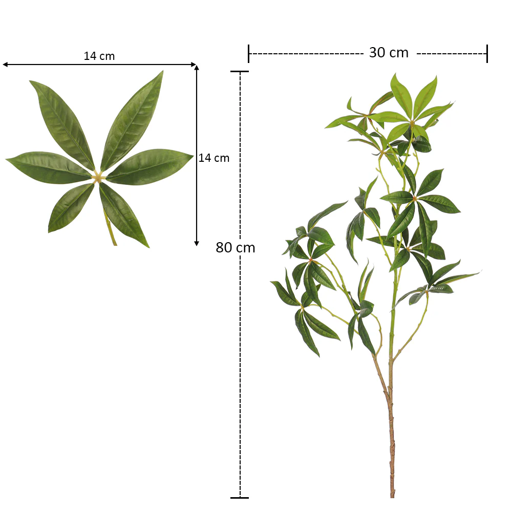 Artificial Single Branch Leaves(without vase) - Image 5