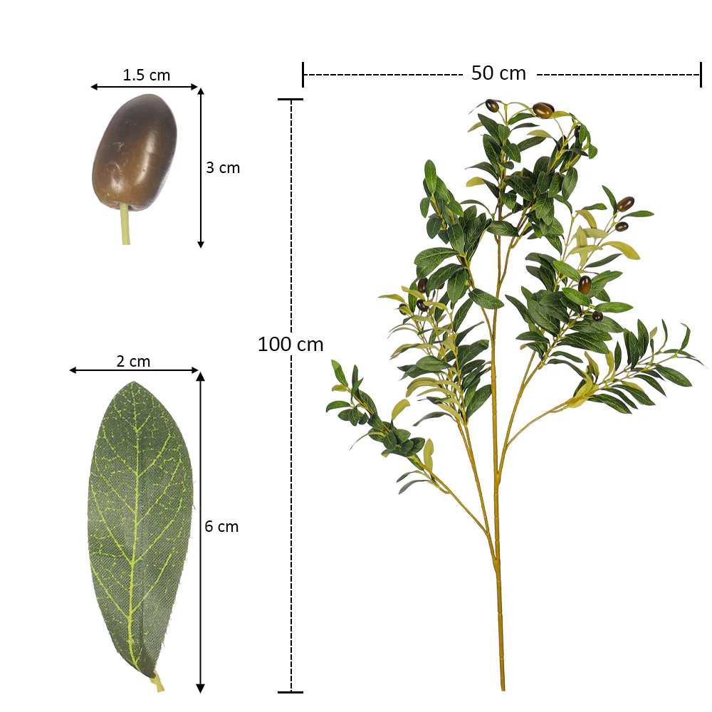 Artificial Single Branch Leaves(without vase) - Image 8