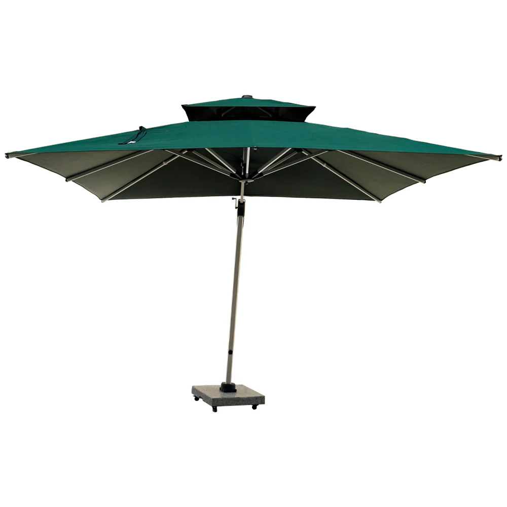 3m x 3m Cantilever Parasol Umbrella with 120kg Marble Base with Assembly - Image 35