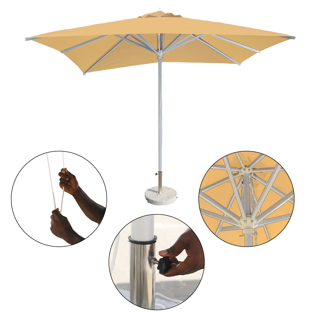 3m x 3m Square Umbrella without Base - Image 5