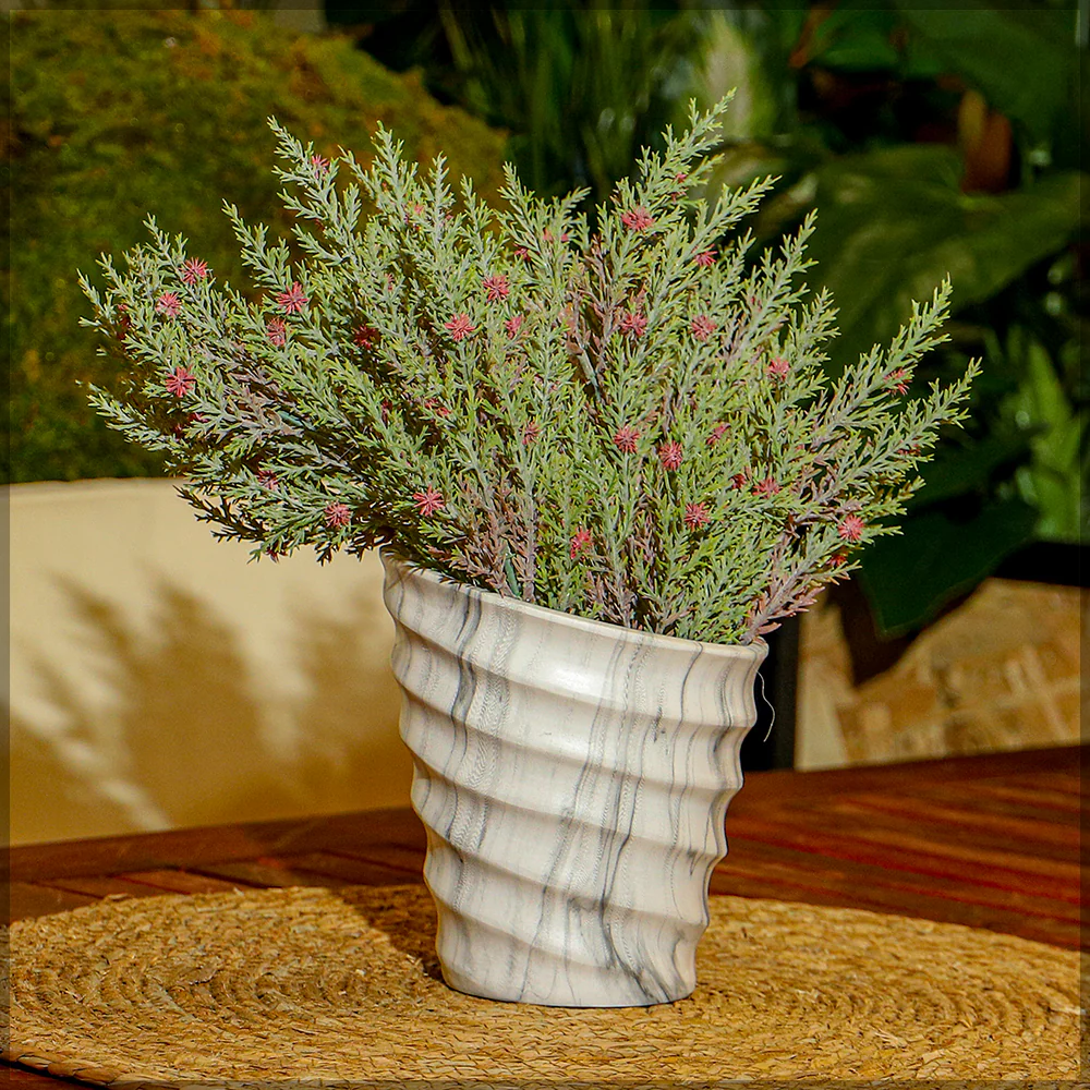 3pcs Artificial Green Bunch(without vase) - Image 10