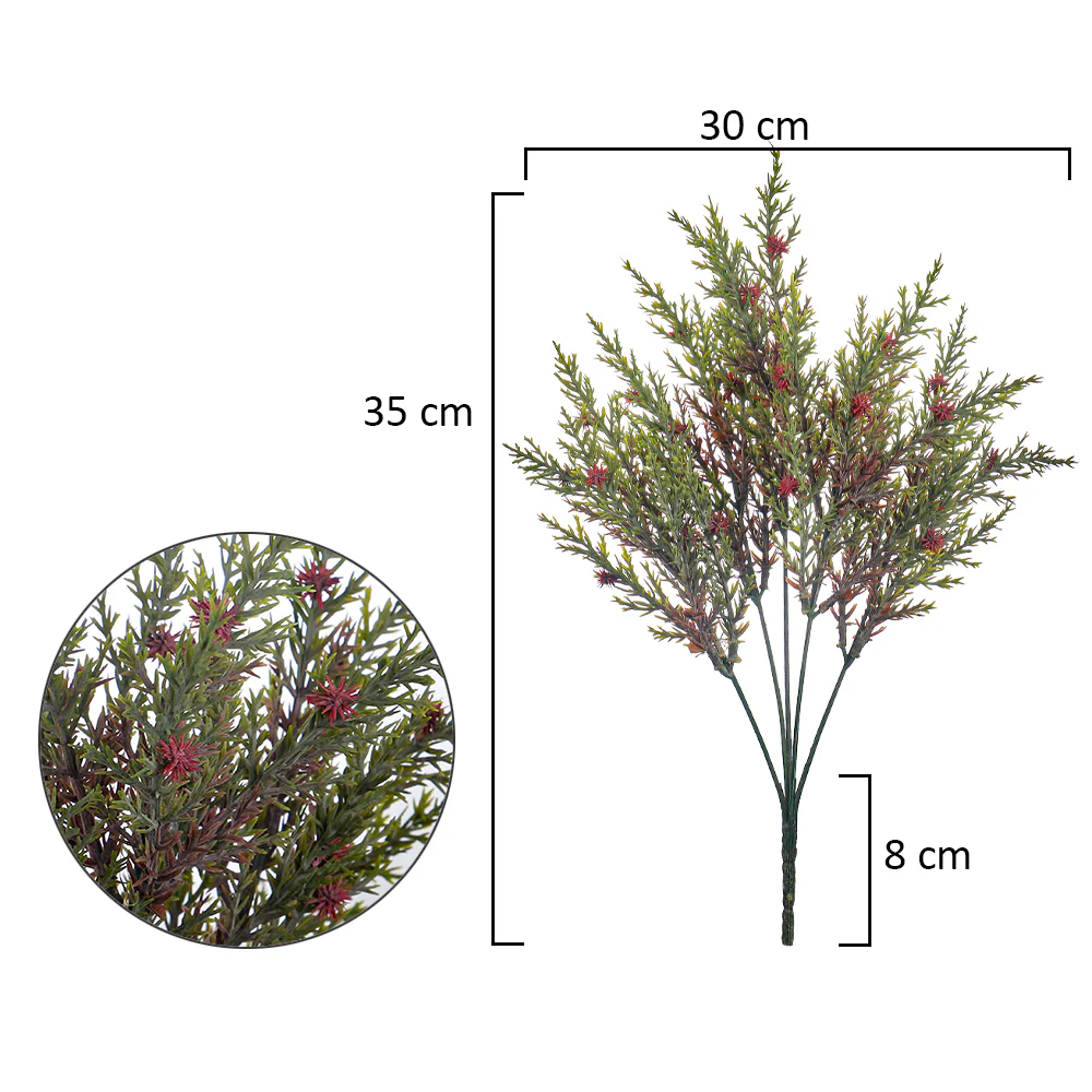 3pcs Artificial Green Bunch(without vase) - Image 11
