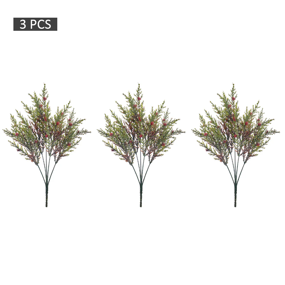 3pcs Artificial Green Bunch(without vase) - Image 12