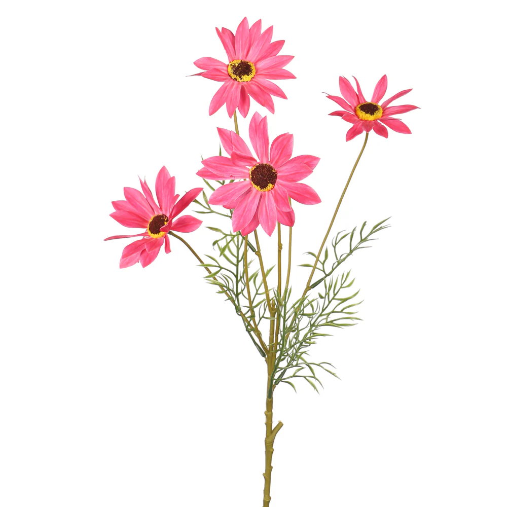 4 Heads Nearly Natural Daisy Flower Single Stem(without vase) - Image 12
