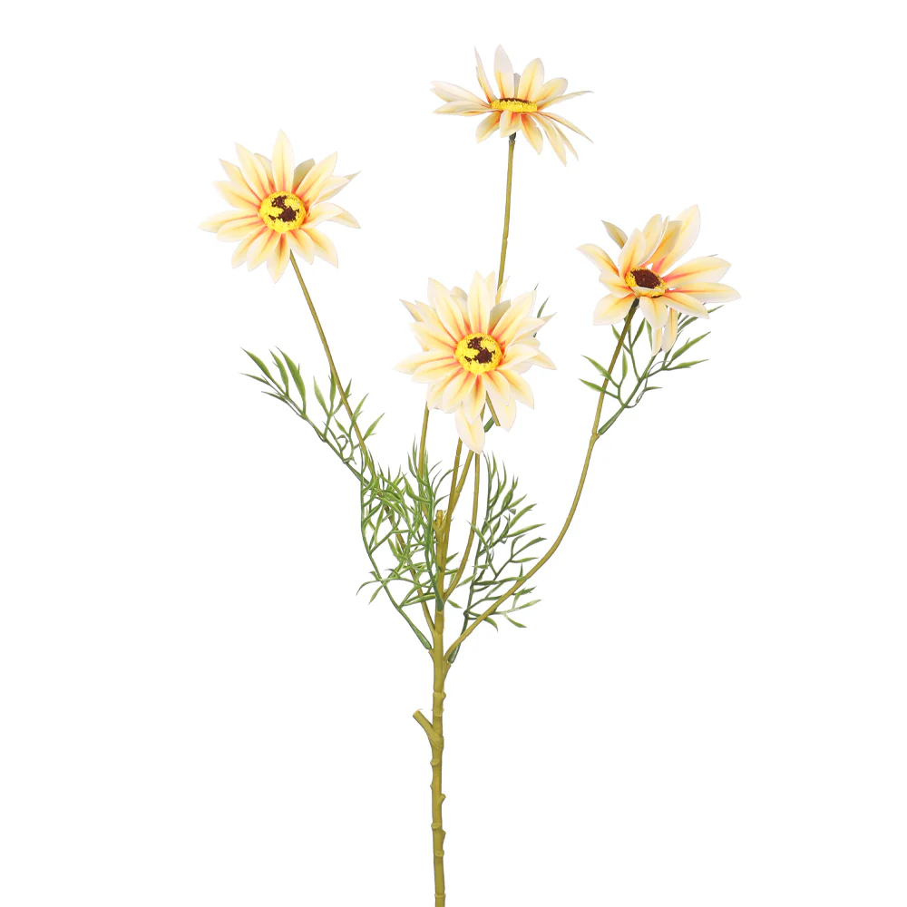 4 Heads Nearly Natural Daisy Flower Single Stem(without vase) - Image 8