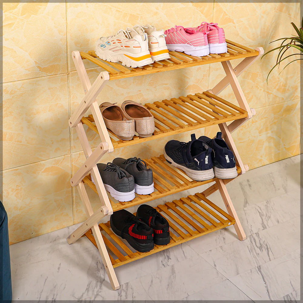 4-Tier Foldable Shoe Rack(without accessories)