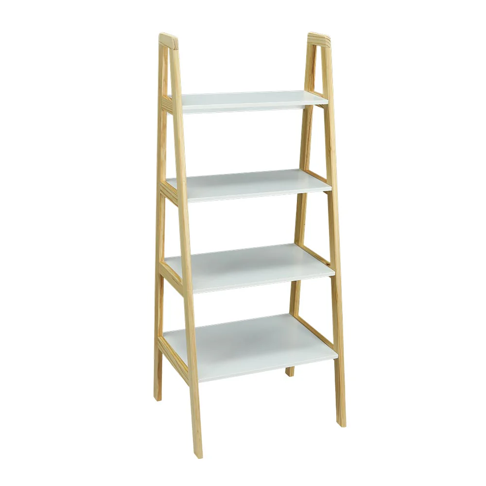 4-Tier Wood Ladder Shelf(without accessories) - Image 3