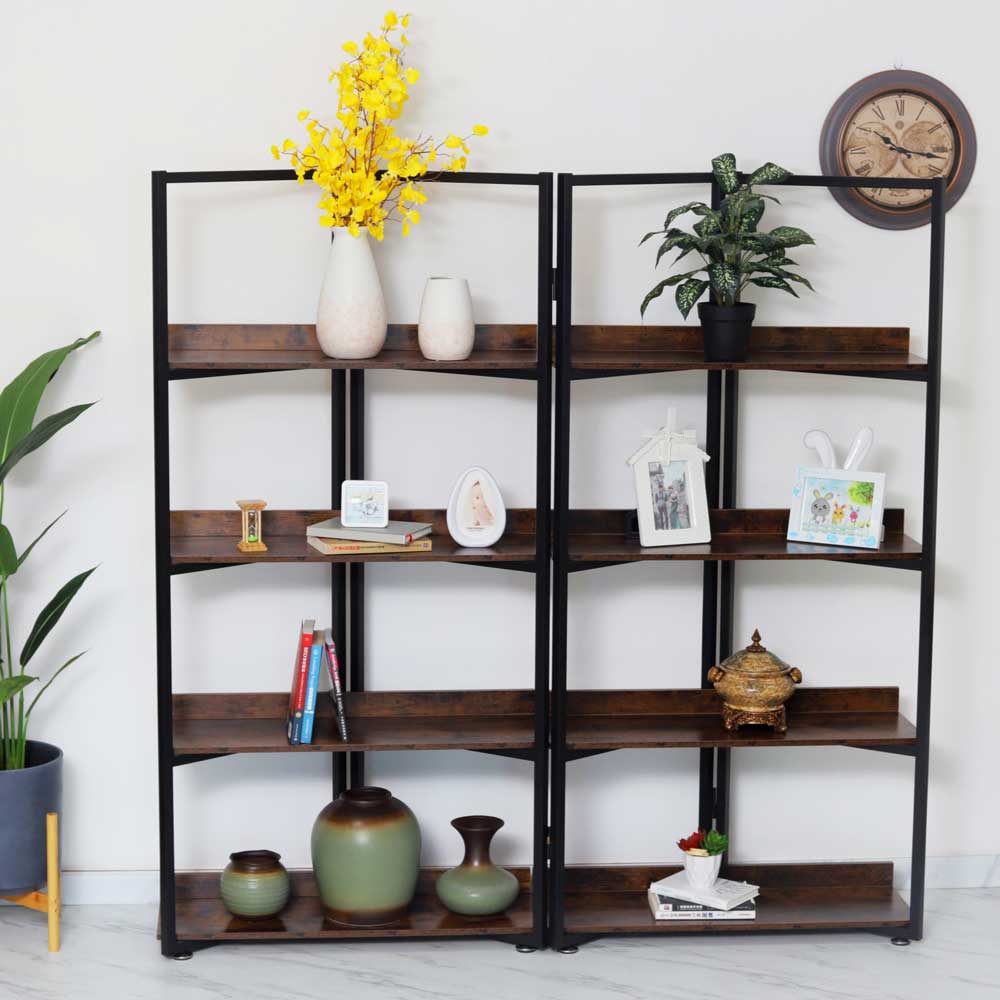 4-Tiers Wooden Foldable Metal Frame(without accessories) - Image 6
