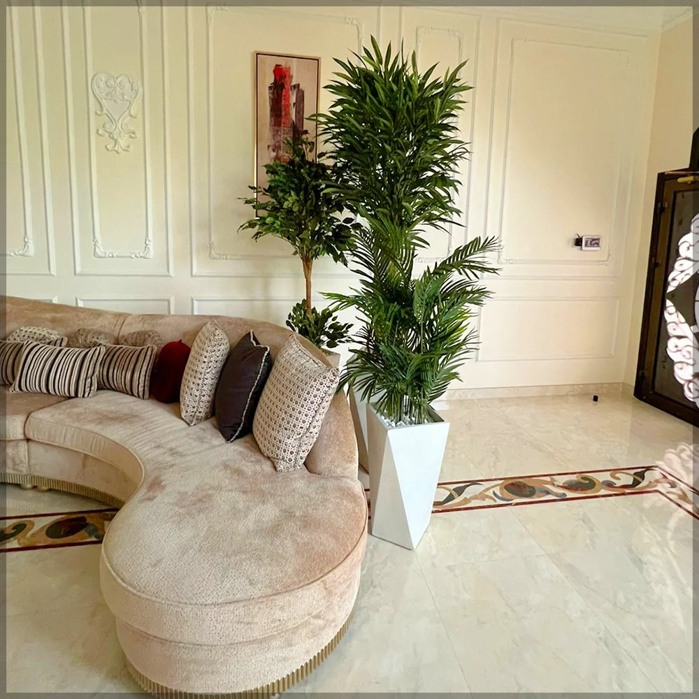 4pcs Artificial Palm And Banana Plant Arrangement - Image 3