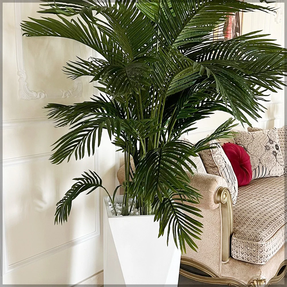 4pcs Artificial Palm And Banana Plant Arrangement - Image 4