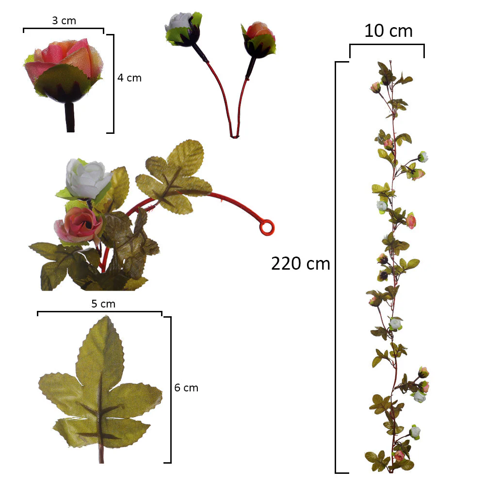 4pcs Artificial Rose Vine - Image 7