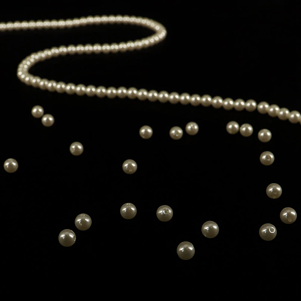 8mm Pearl Beads String Line Chain Garland Cream - Image 4