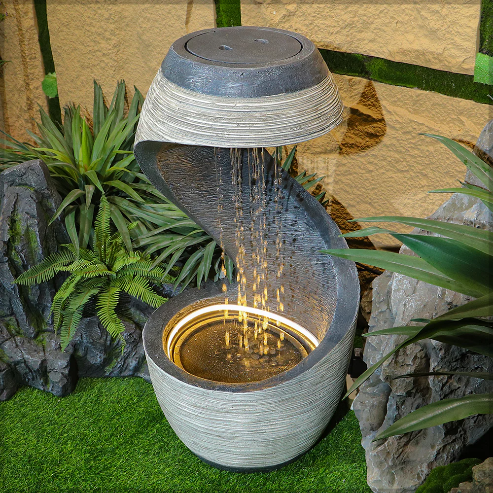 Abstract Rain Designed Water Fountain - Image 9