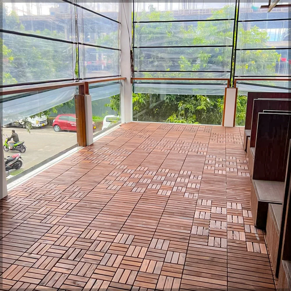 10pcs Acacia Wooden Floor Tiles - Image 6
