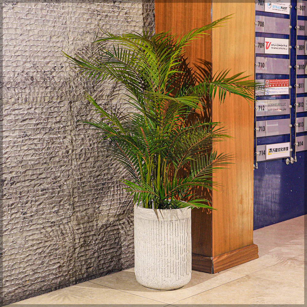 Antique Style Concrete Planter - Image 3