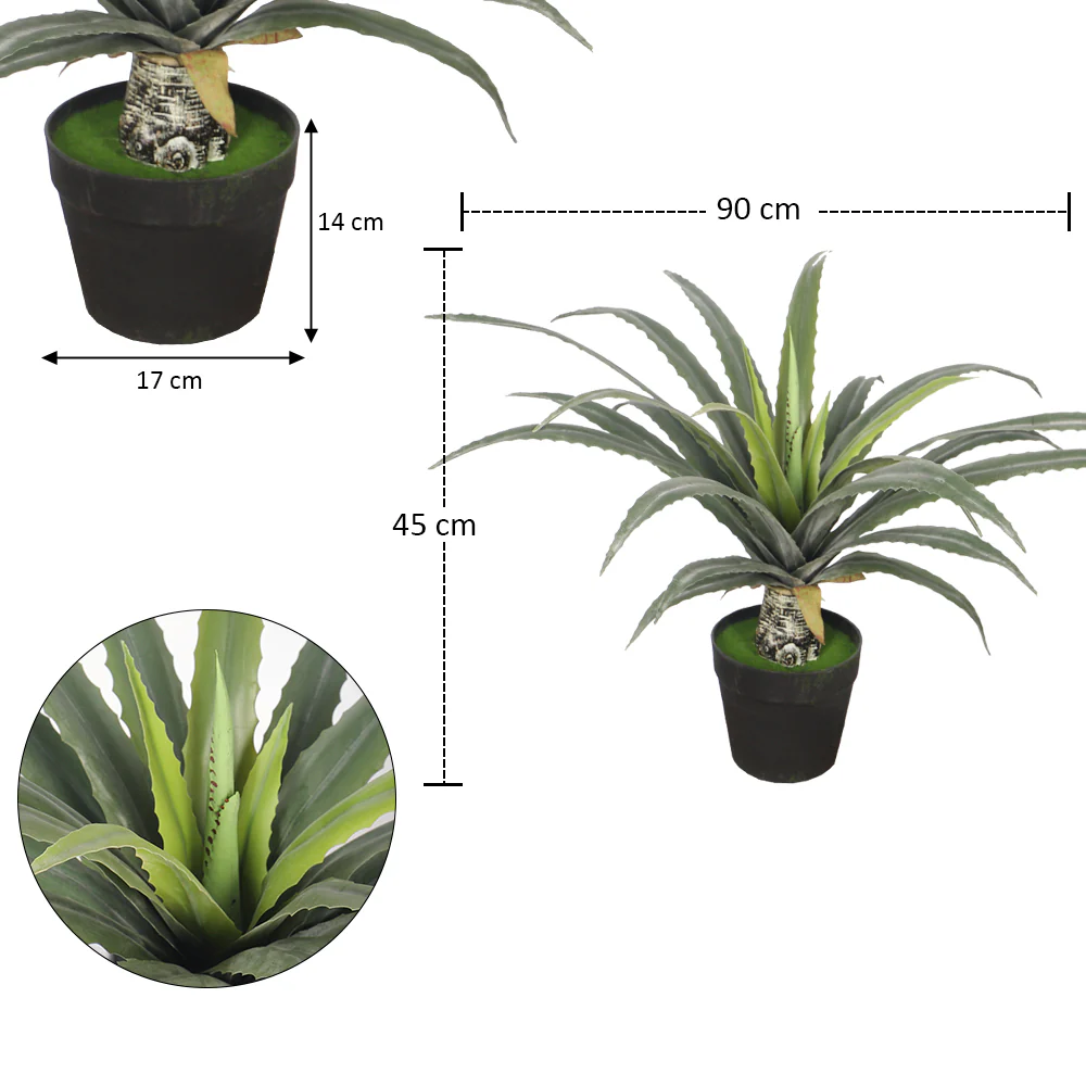 Artificial Agave Plant 45cm High - Image 2