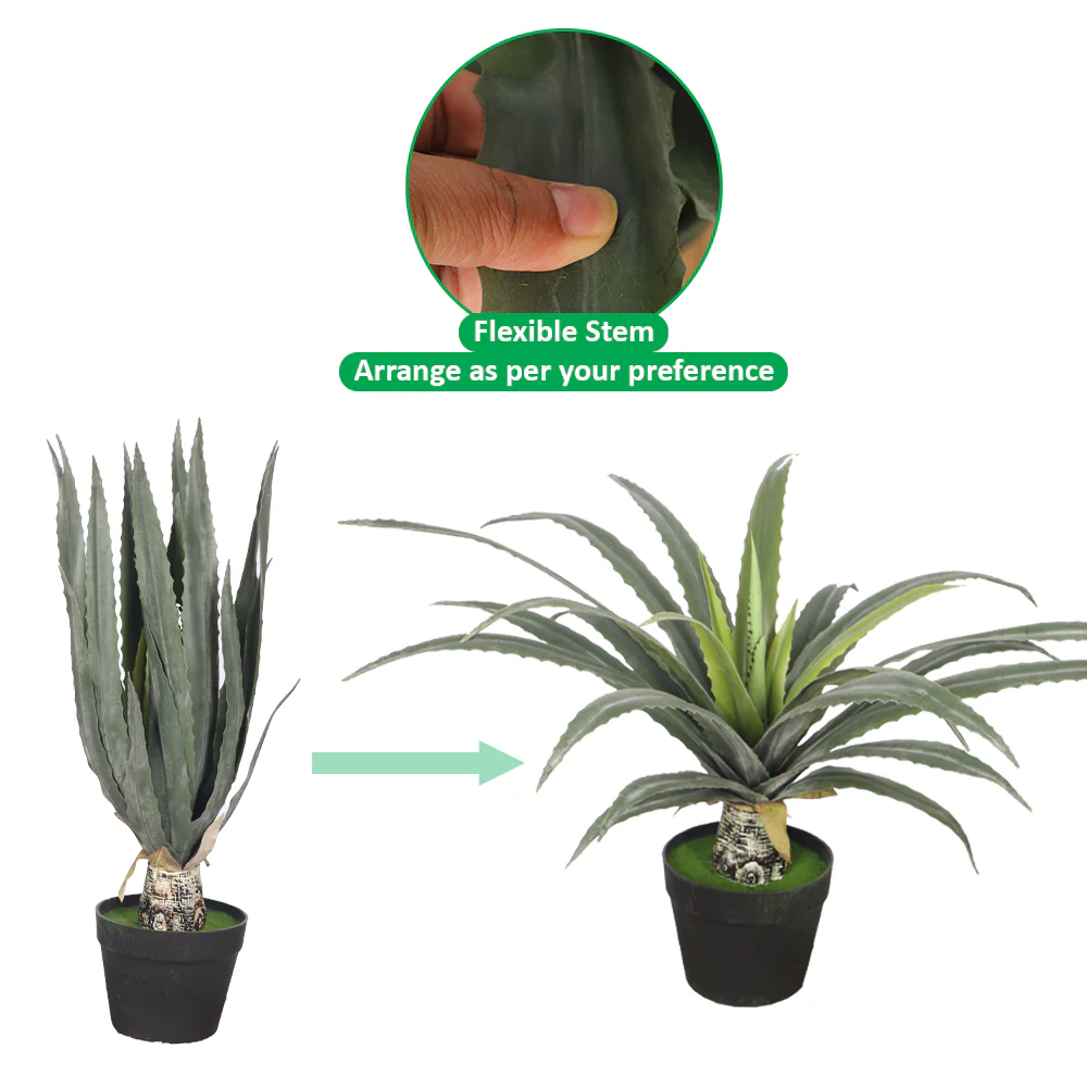 Artificial Agave Plant 45cm High - Image 3