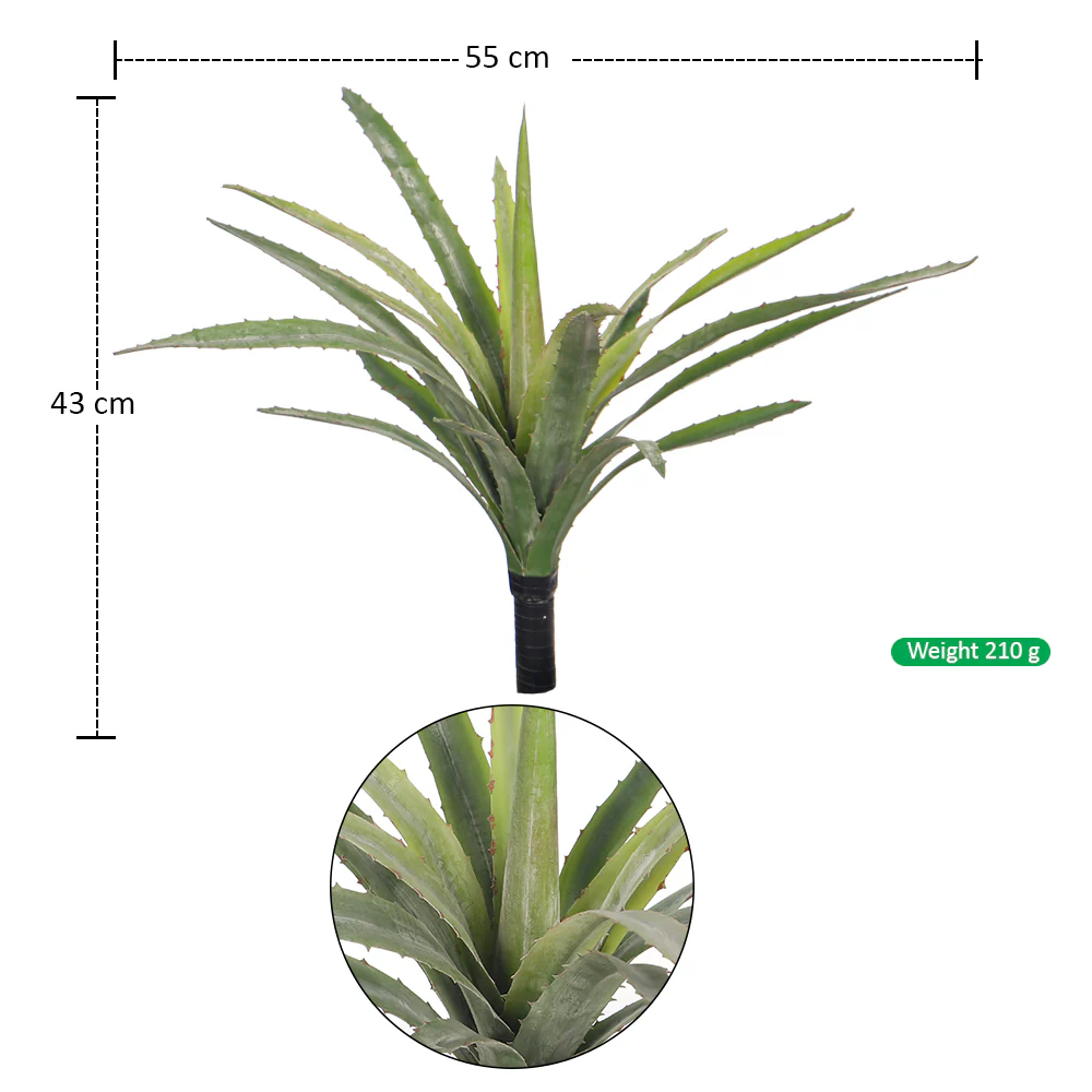 Artificial AloeVera Plant Bunch(without vase) - Image 2