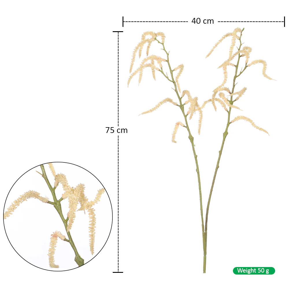 Artificial Single Amaranthus Flower Stem(without vase) - Image 2
