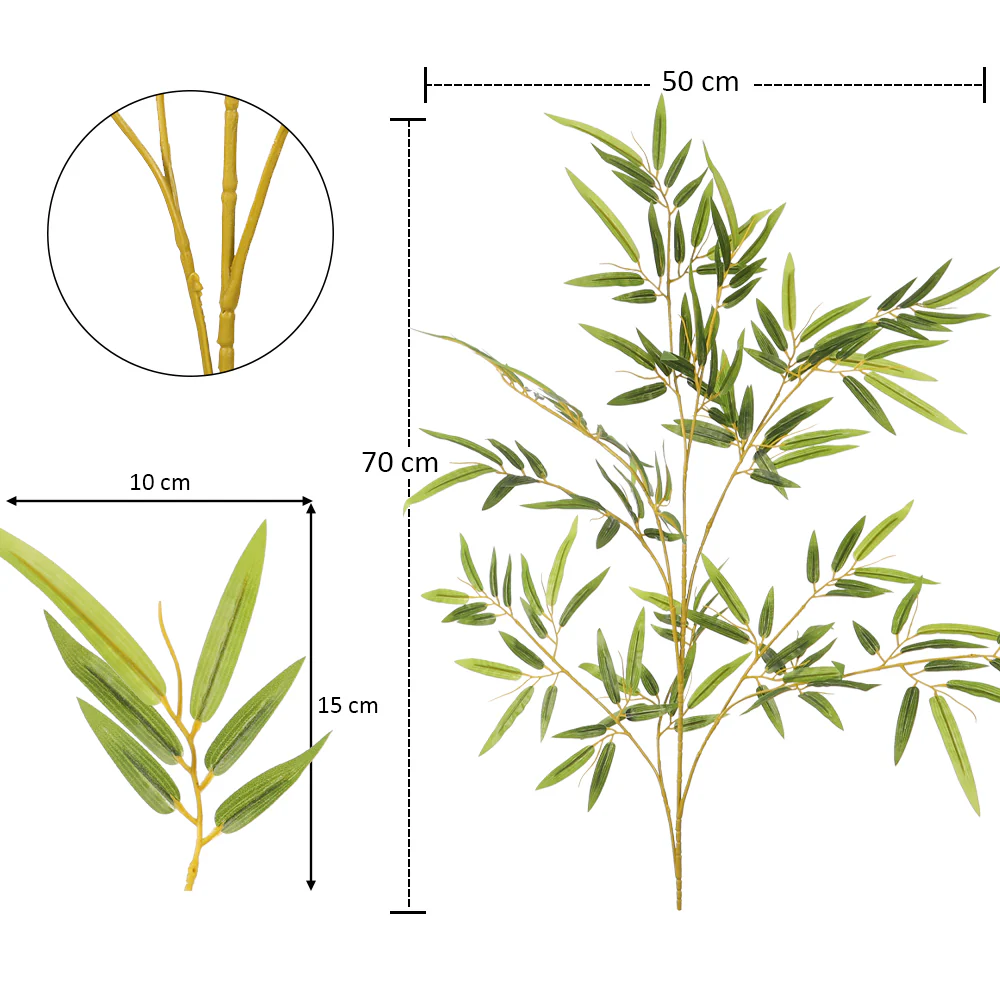 Artificial Bamboo Leaves - Image 5