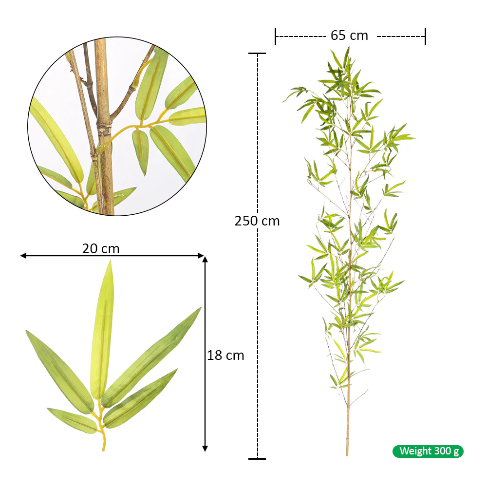 Artificial Bamboo Stem 2.5m High - Image 2