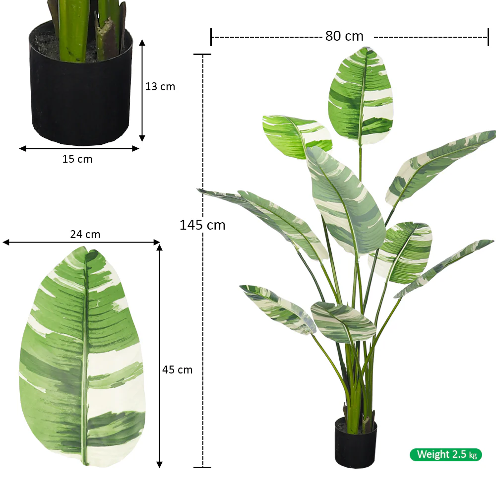 Artificial Banana Plant 150cm High - Image 3