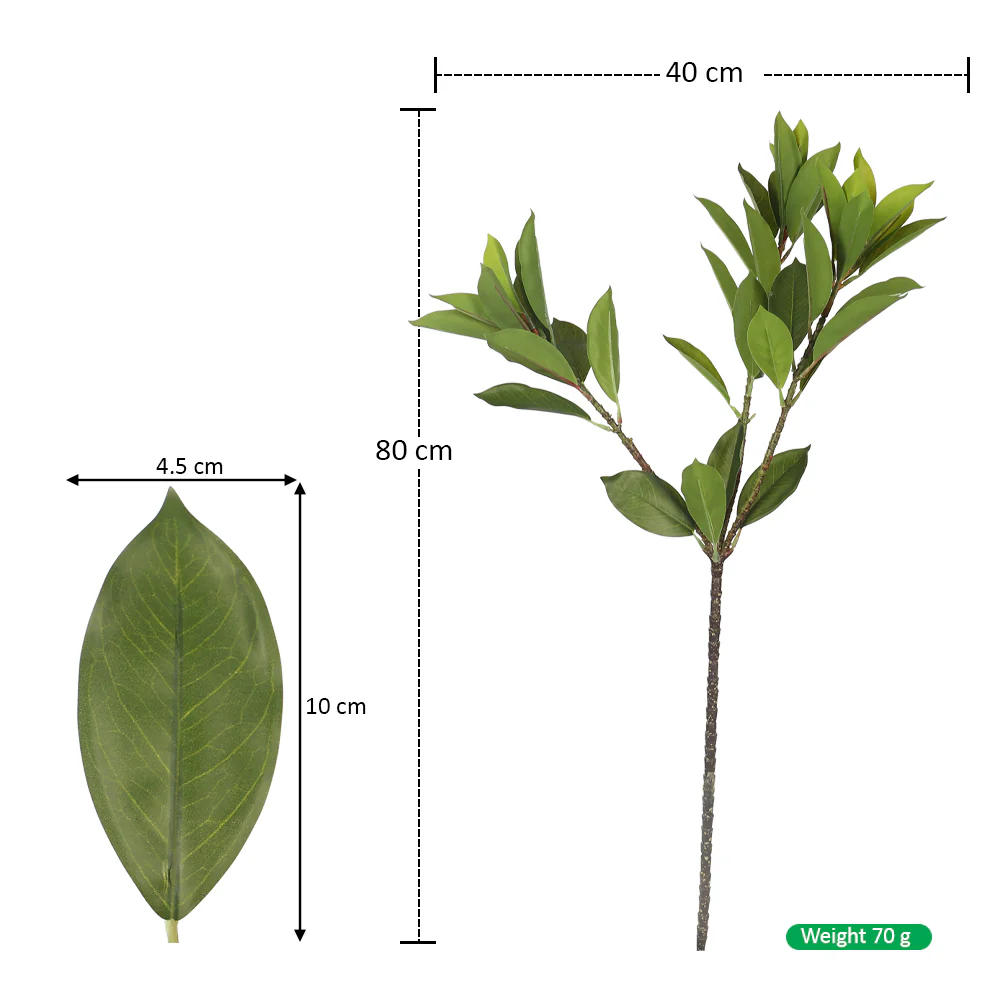 Artificial Bay Leaf Spray(without vase) - Image 2
