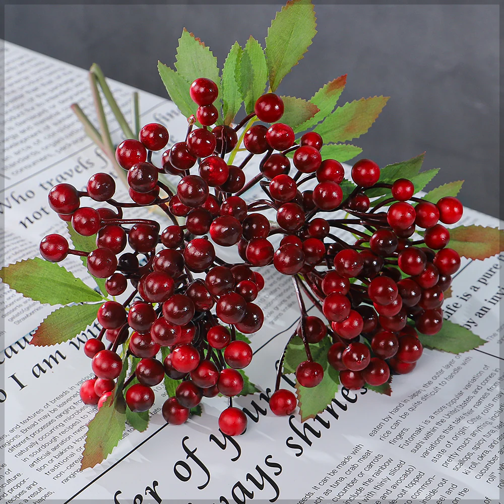 Artificial Berry Balls in Single Bunch(without vase) - Image 5