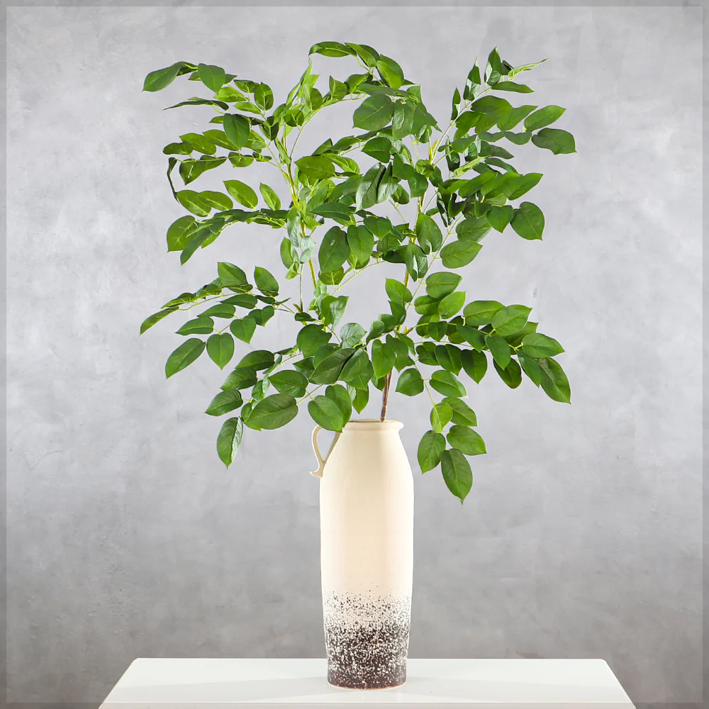 Artificial Birch Leaf Single Branch(without vase)