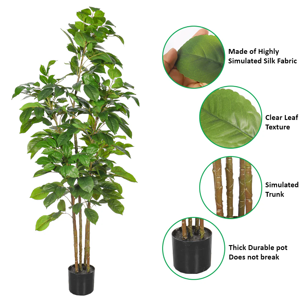 Artificial Birch Plant(with black nursery pot) - Image 5
