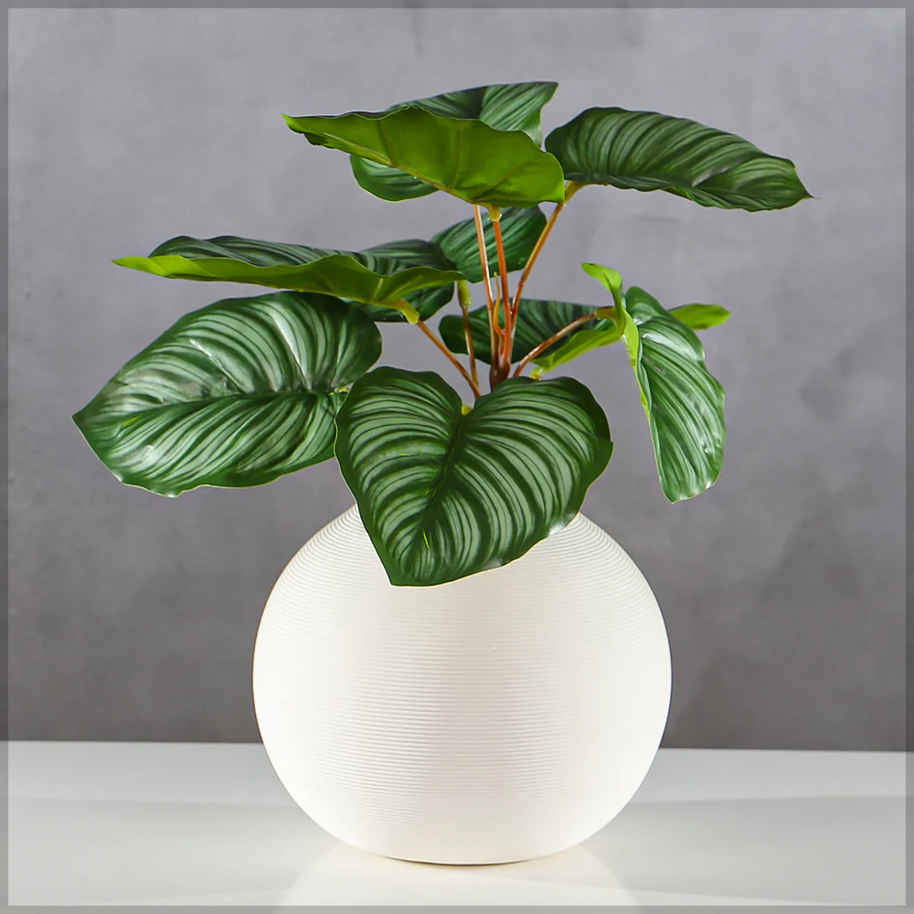 Artificial Calathea Orbifolia Bunch Leaves(without vase)