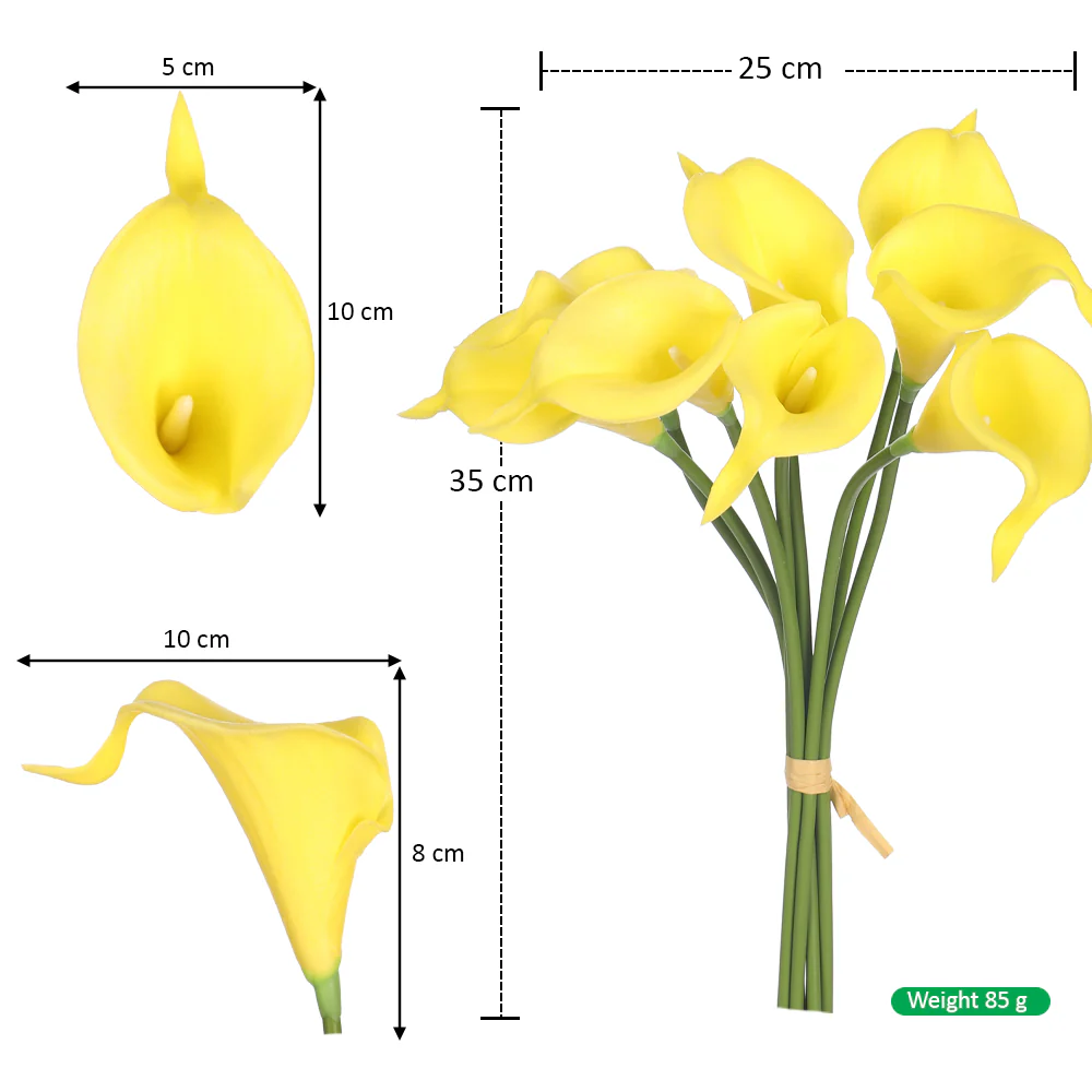 Artificial Calla Lily Flower Single Bunch(without vase) - Image 26