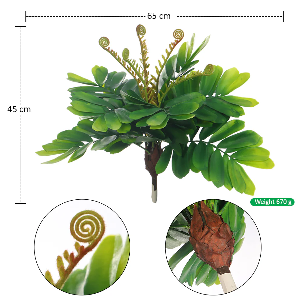 Artificial Carboard Palm Leaves Bunch - Image 2