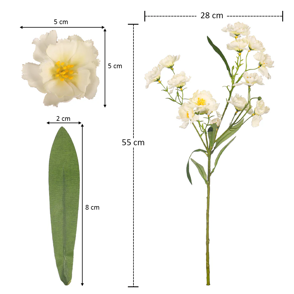 Artificial Carnation Flower Single Stem(without vase) - Image 2