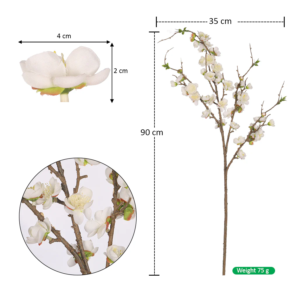 Artificial Cherry Blossom Single Branch(without vase) - Image 8