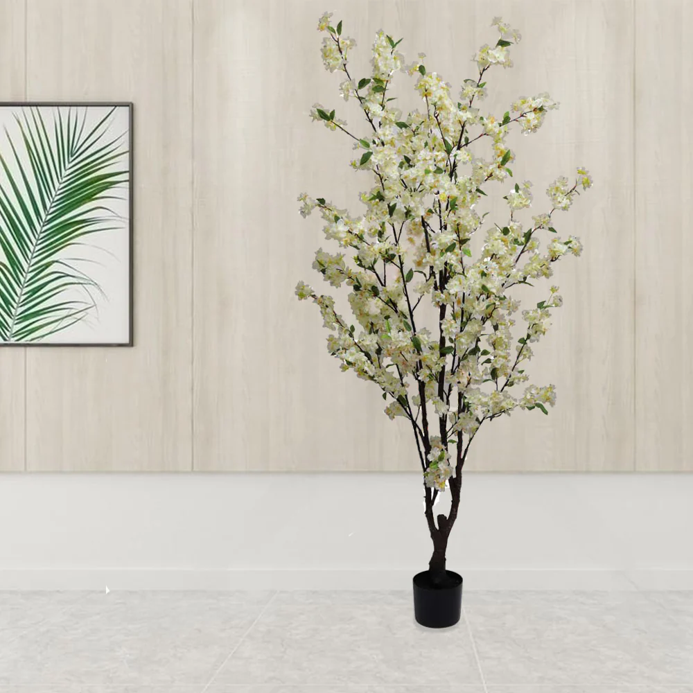 Artificial Cherry Blossom Sakura Flower Tree(with black nursery pot) - Image 9