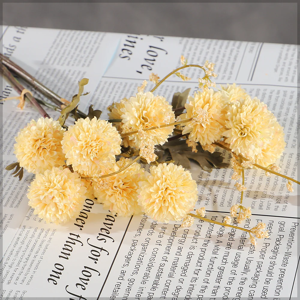 Artificial Chrysanthemum Single Bunch(without vase) - Image 3