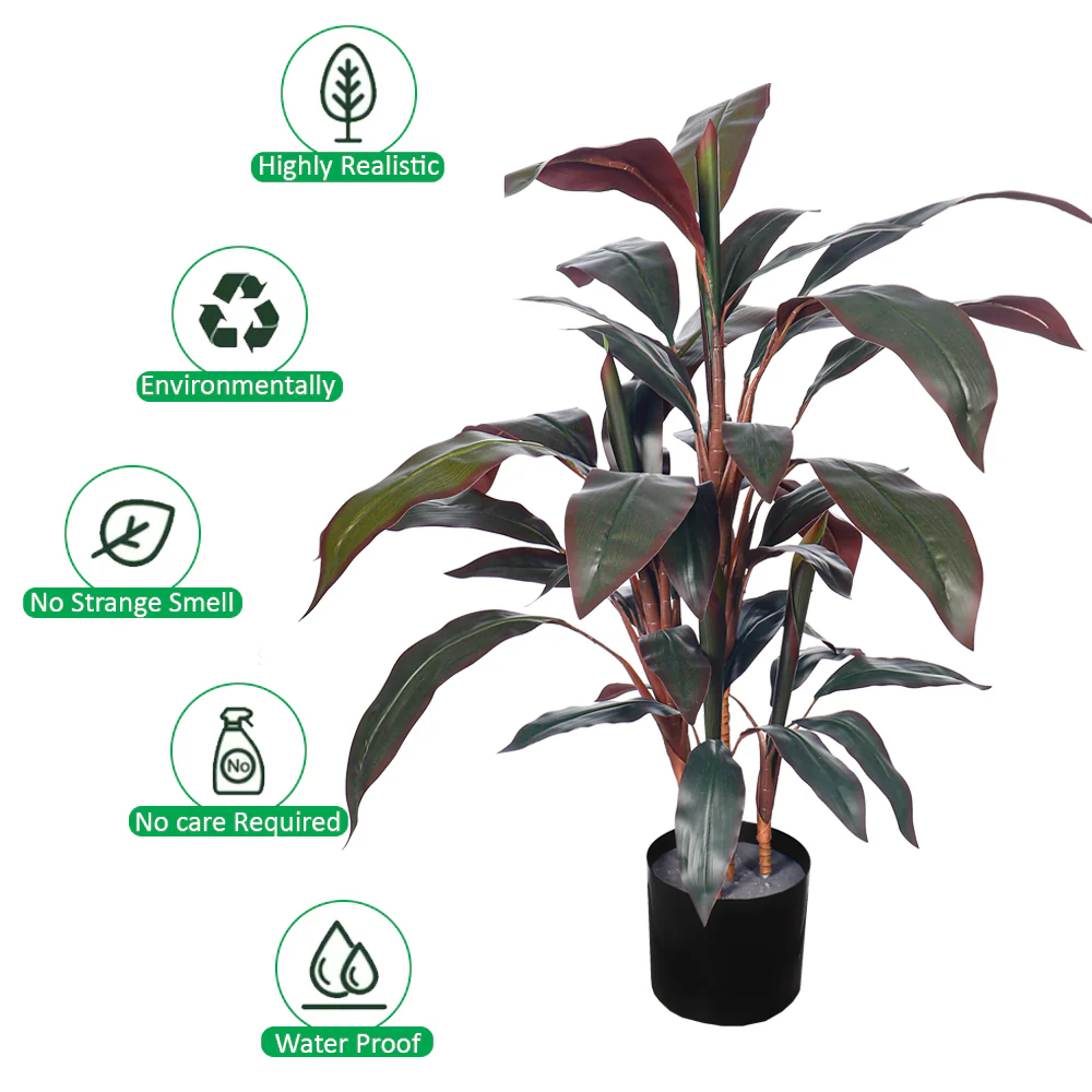 Artificial Cordyline Fruticosa Plant - Image 3