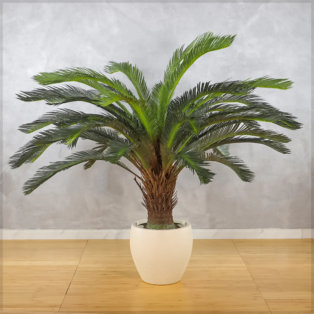 Artificial Cycas Plant 130cm Tall(with black nursery pot)