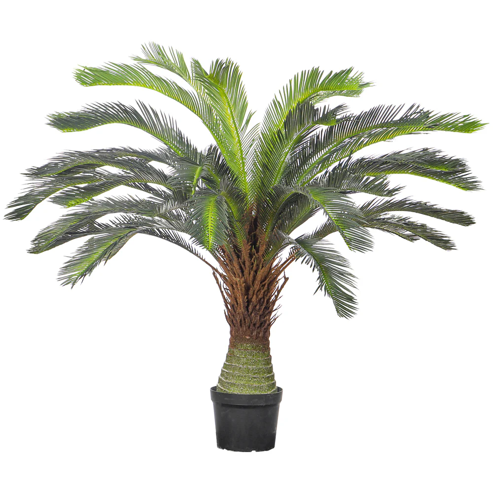 Artificial Cycas Plant 130cm Tall(with black nursery pot) - Image 6