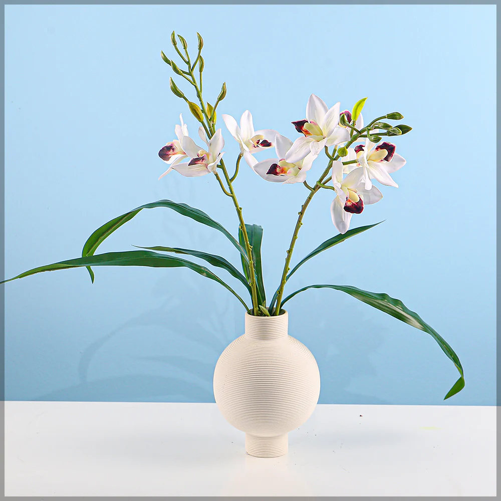 Artificial Cymbidium Orchid Plant - Image 3
